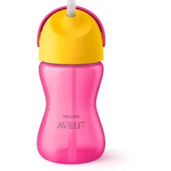 Philips Avent rietjesbeker 300ml 12+ maanden roze