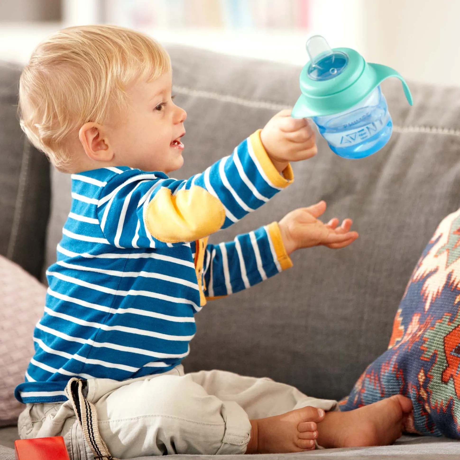 Philips Avent tuitbeker 200ml 6m+ blauw