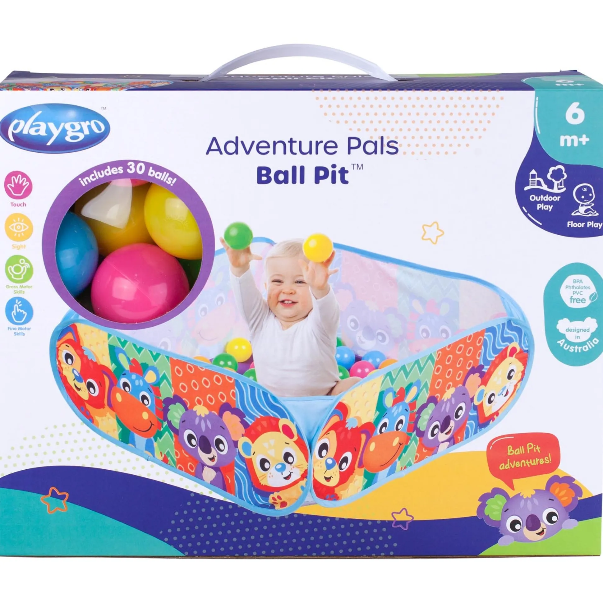 Playgro ballenbak Adventure Pals Ball Pit Multi