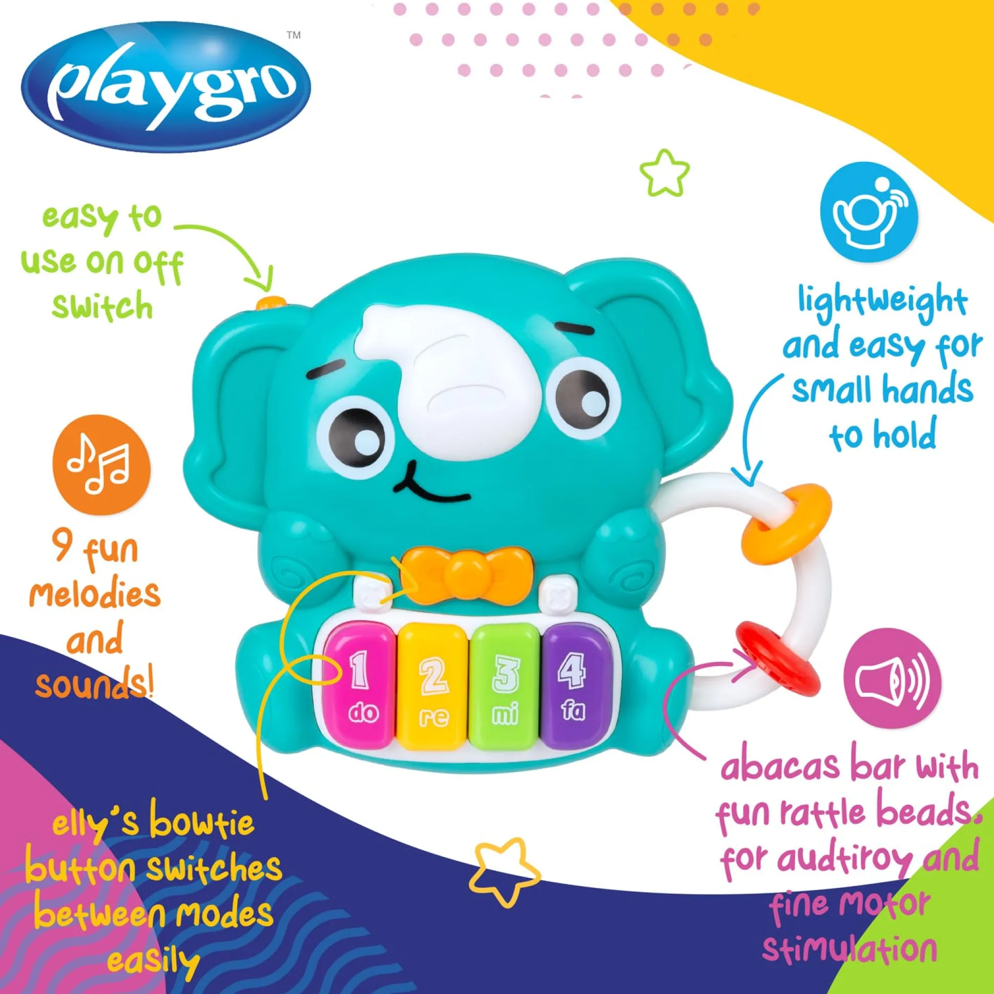 Playgro Elly's Melody Piano Multi