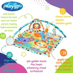 Playgro Giggly Garden Musical Gym Multi