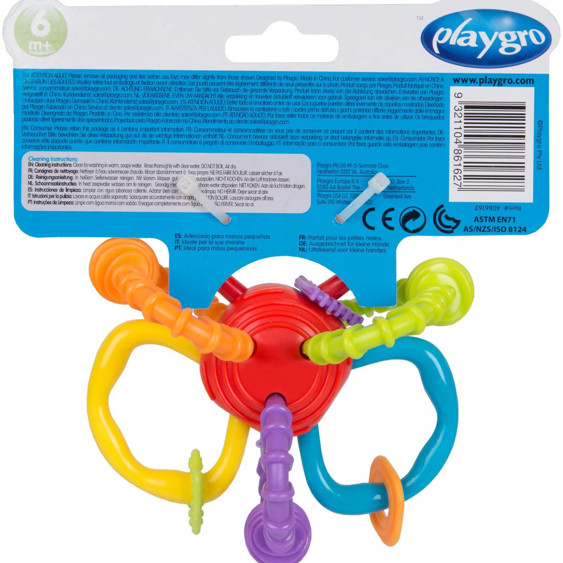 Playgro rammelaar Bend & Twist ball Multi