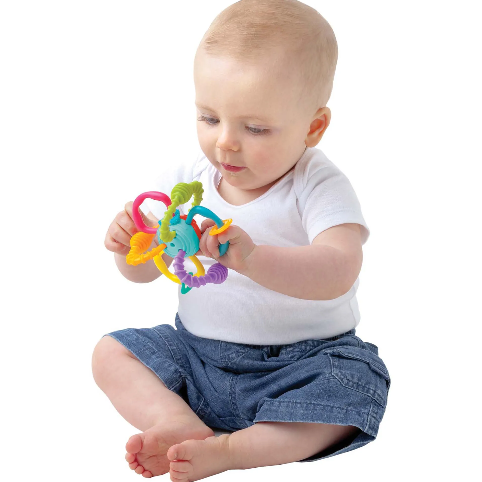 Playgro rammelaar Bend & Twist ball Multi