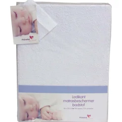 Prenatal badstof matrasbeschermer ledikant wit