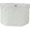 Prenatal mandje rond hexagon wit