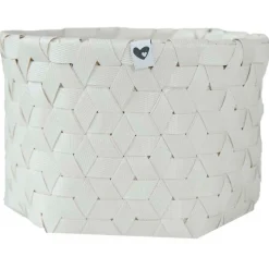 Prenatal mandje rond hexagon wit