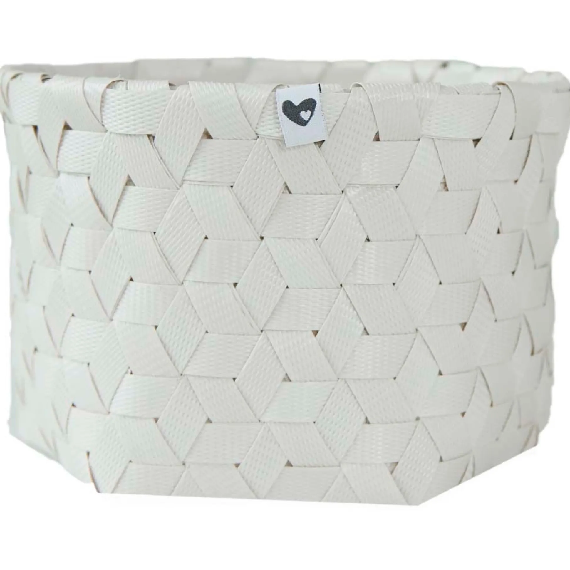 Prenatal mandje rond hexagon wit