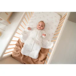 Prenatal wieg hoeslaken Beren wit