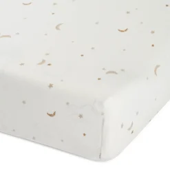 Prénatal aankleedkussenhoes Ster en Maan wit