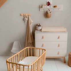 Prénatal aankleedkussenhoes Little Knits wit