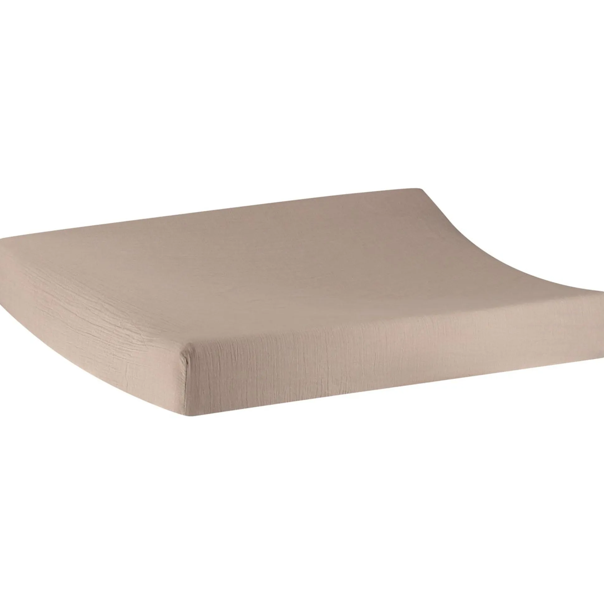 Prénatal aankleedkussenhoes mousseline taupe