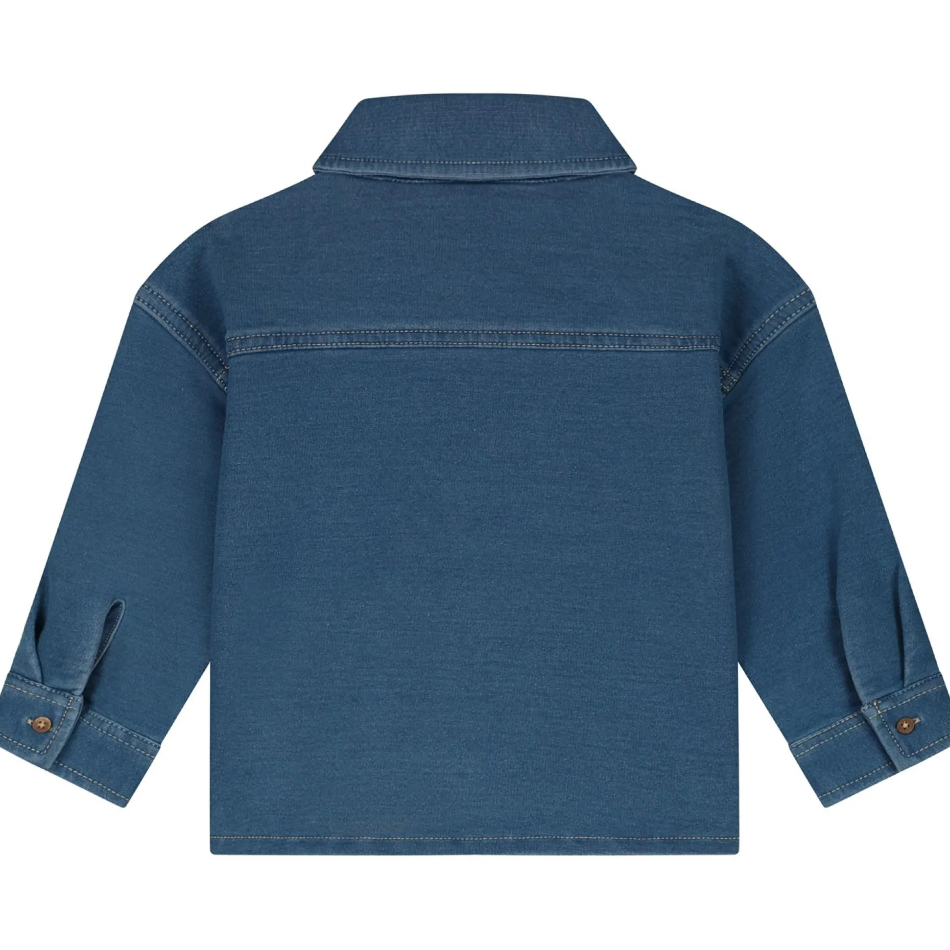 Prénatal baby blouse lange mouwen effen blauw