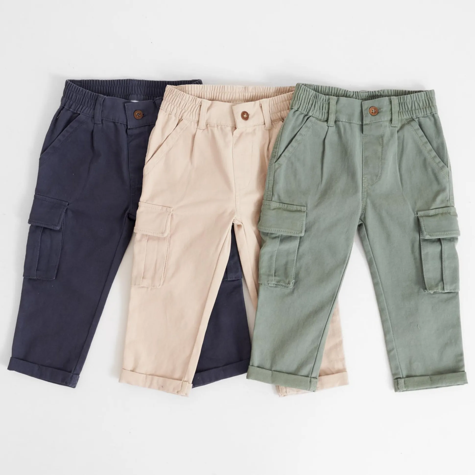 Prénatal baby broek effen groen