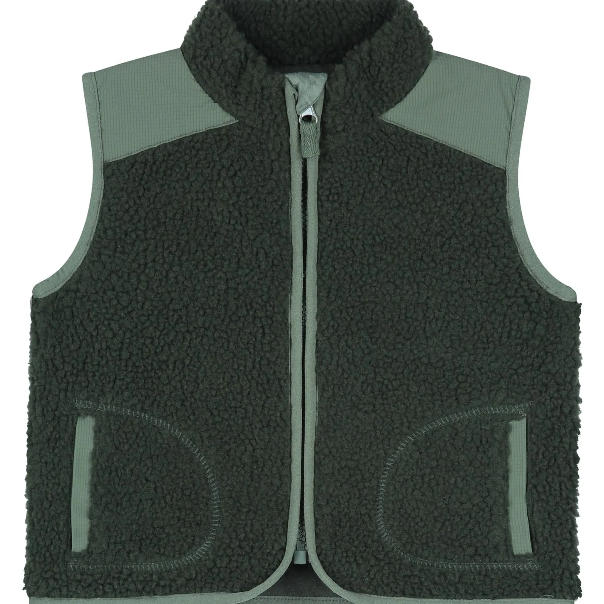 Prénatal baby gilet mouwloos meerkleurig groen