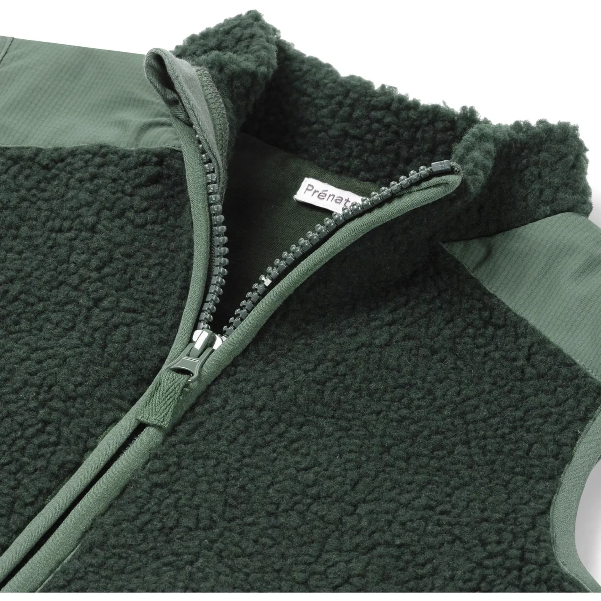 Prénatal baby gilet mouwloos meerkleurig groen