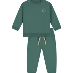Prénatal baby joggingpak lange mouwen effen groen