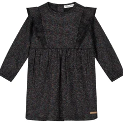 Prénatal baby jurk glitter lange mouwen effen zwart