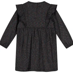 Prénatal baby jurk glitter lange mouwen effen zwart