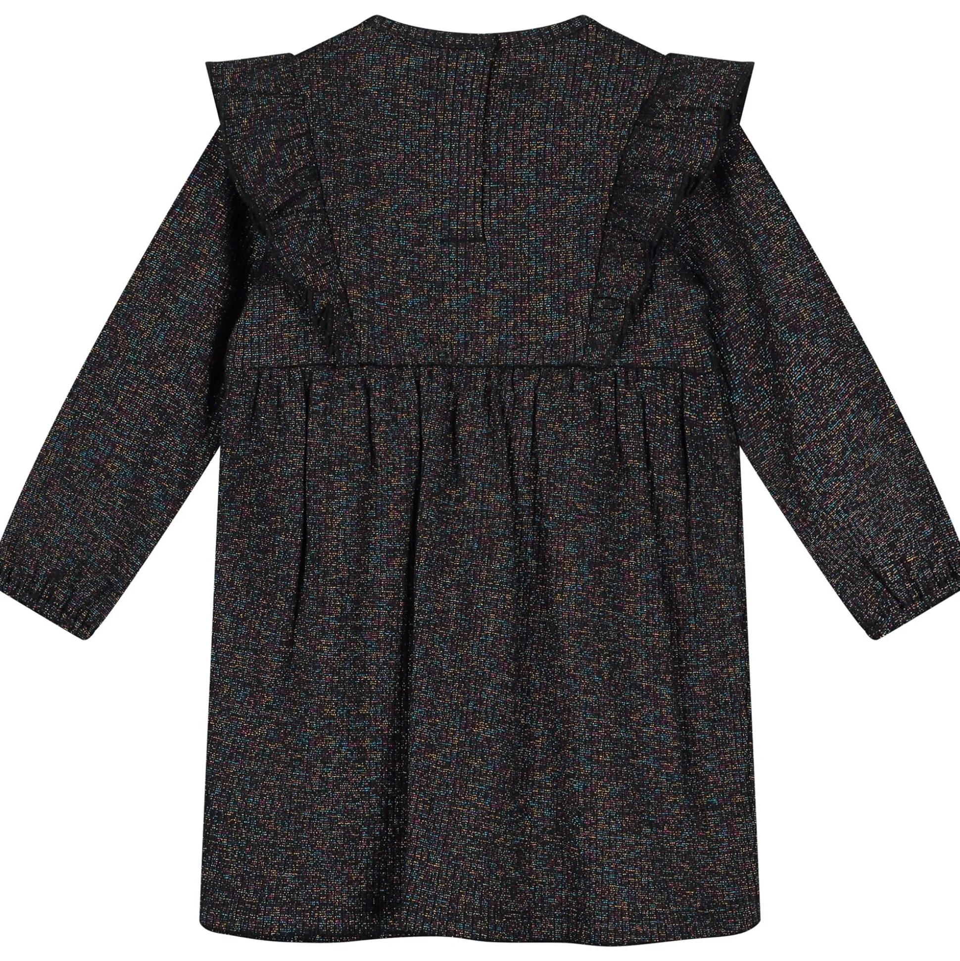 Prénatal baby jurk glitter lange mouwen effen zwart