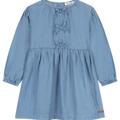 Prénatal baby jurk lange mouwen effen blauw