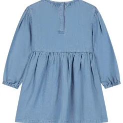 Prénatal baby jurk lange mouwen effen blauw