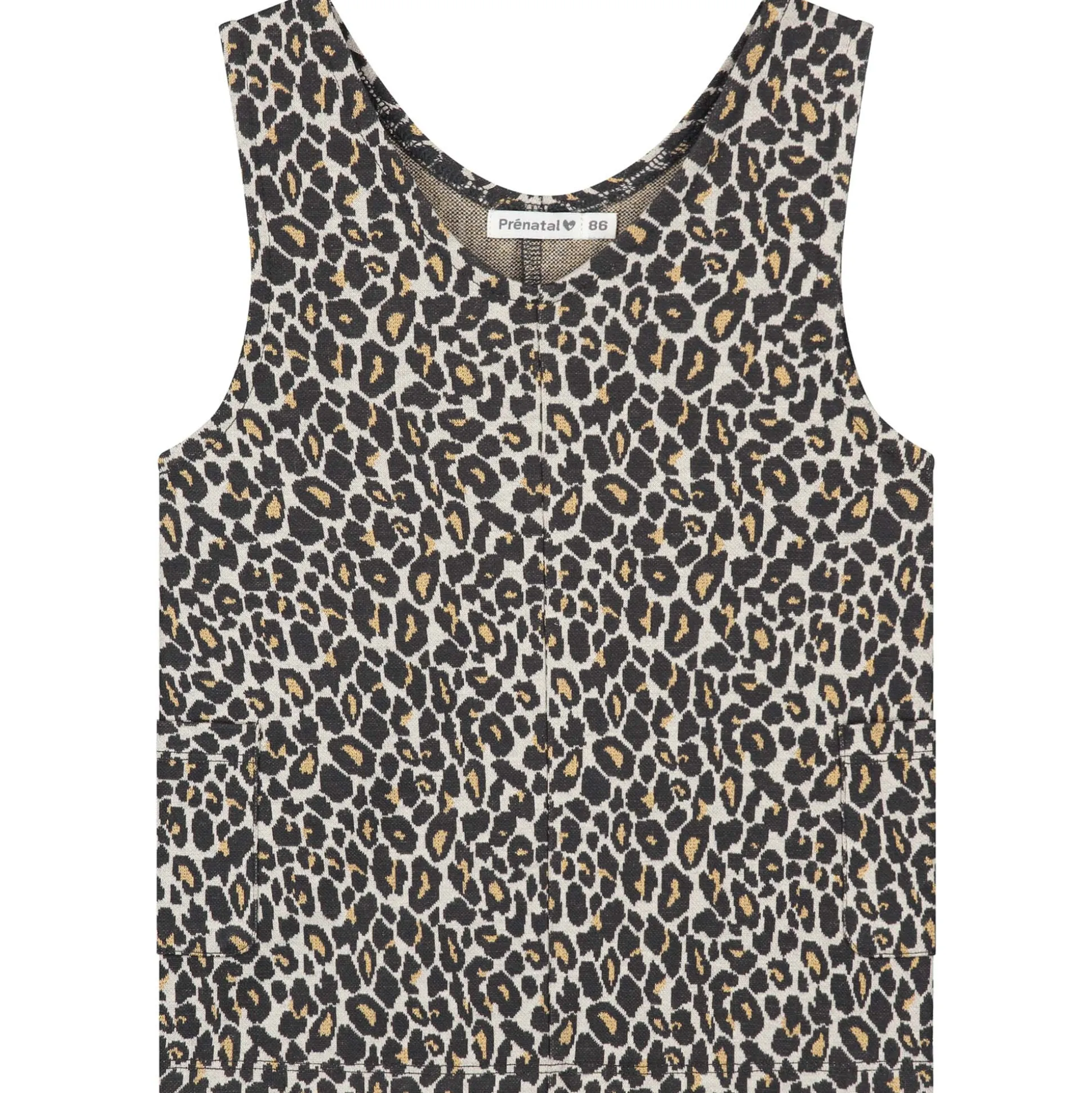 Prénatal baby jurk mouwloos dierenprint multi