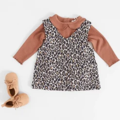 Prénatal baby jurk mouwloos dierenprint multi