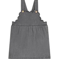 Prénatal baby jurk mouwloos effen grijs