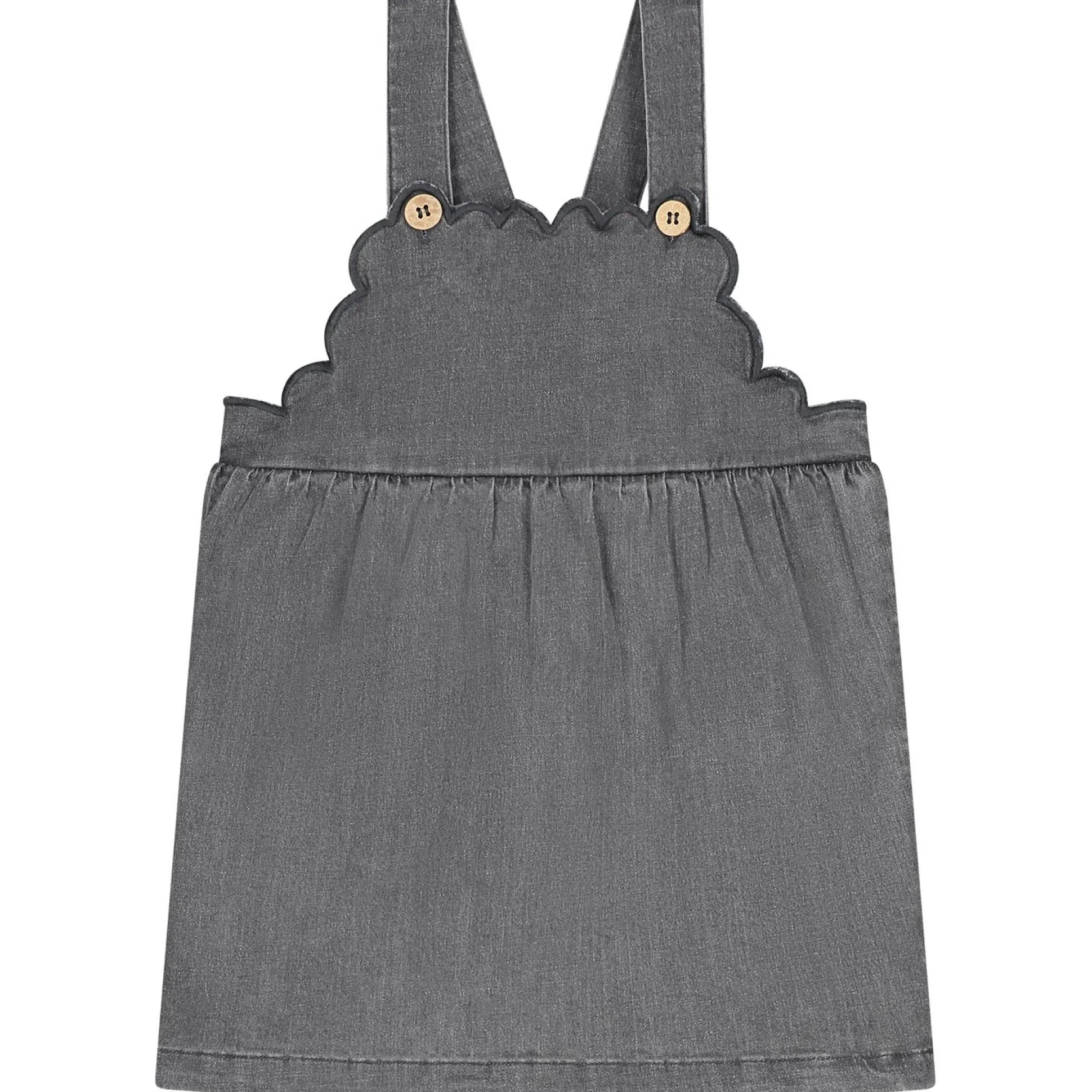 Prénatal baby jurk mouwloos effen grijs