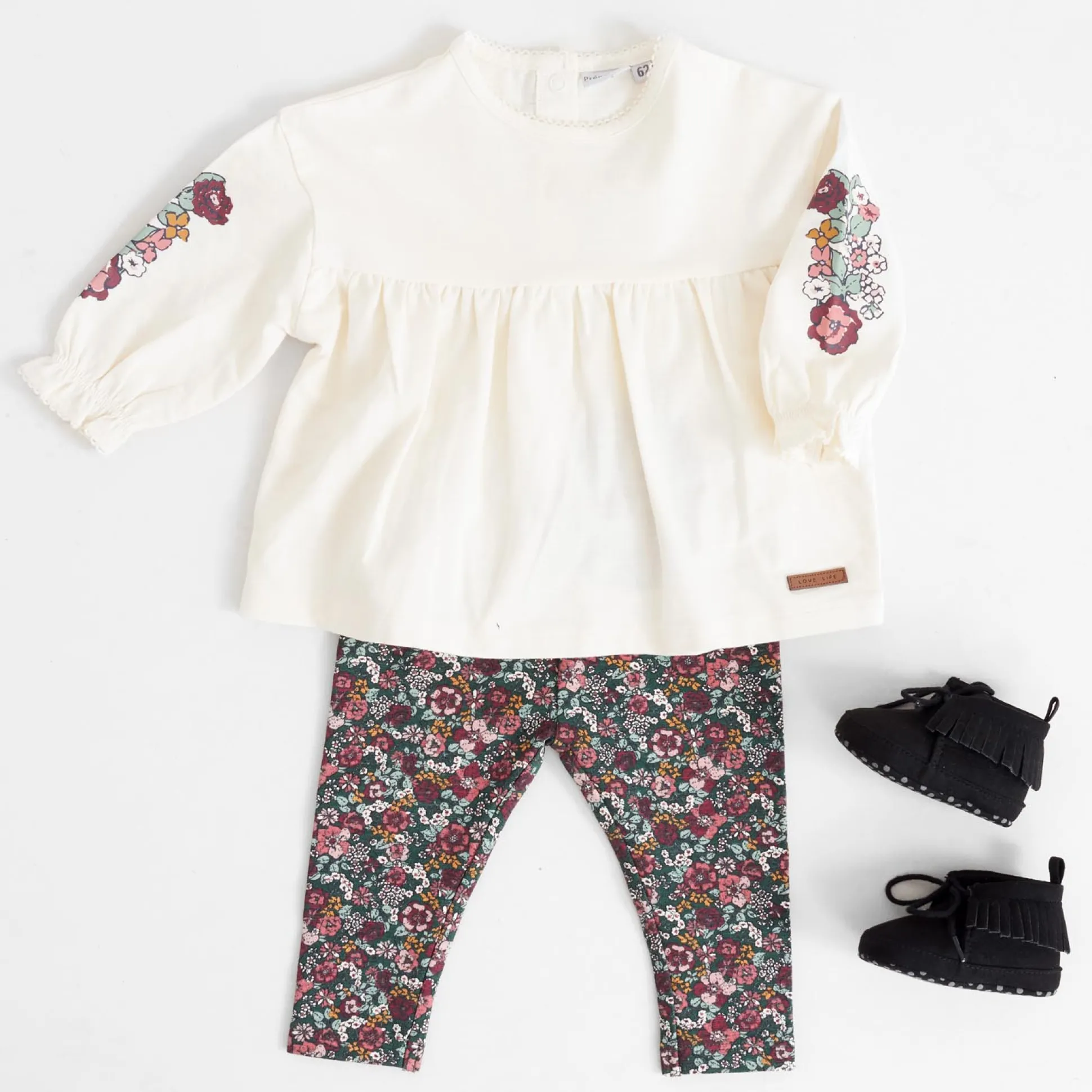 Prénatal baby legging bloemen multi