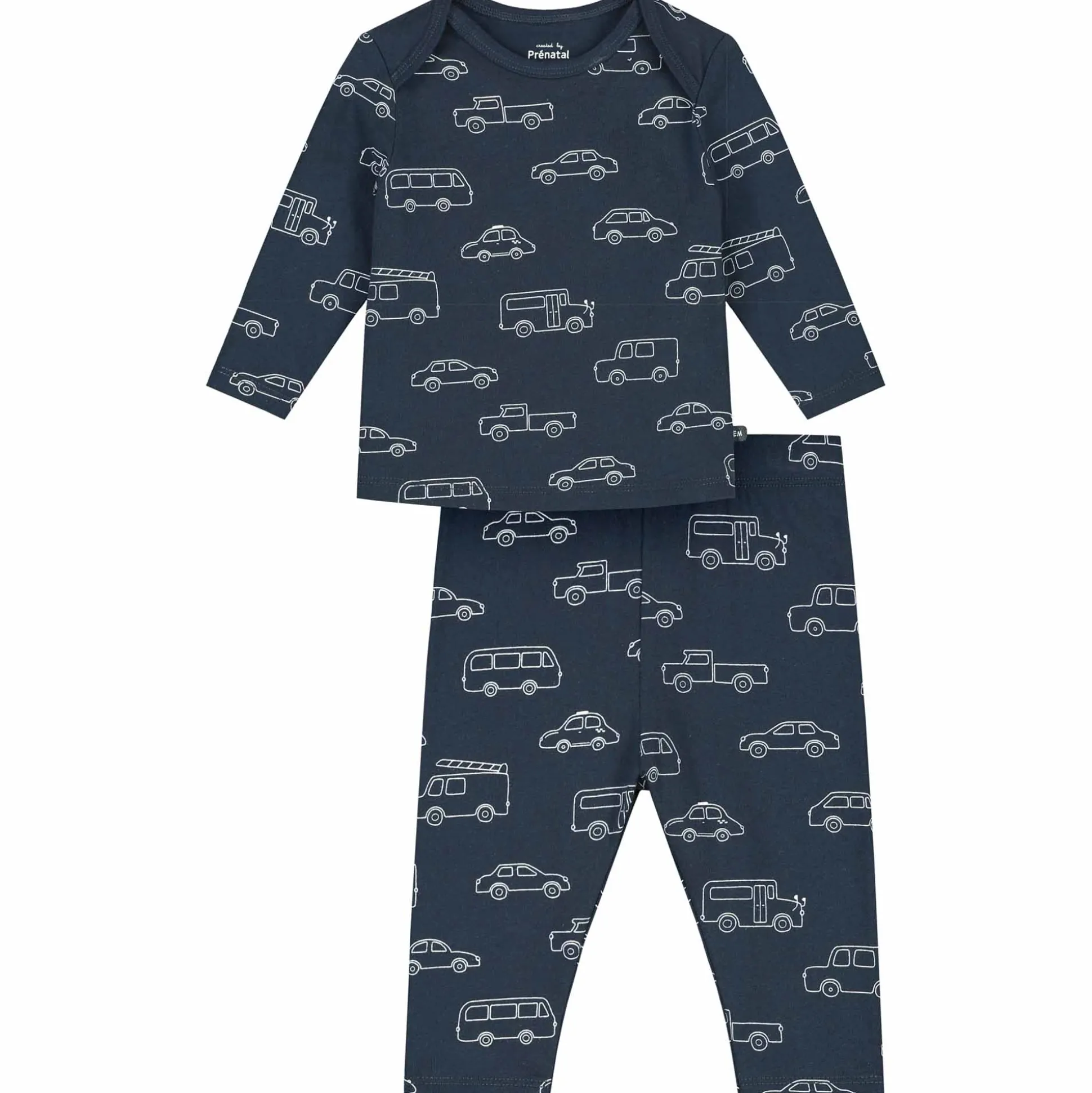 Prénatal baby pyjama auto's blauw