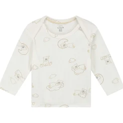 Prénatal baby pyjama beren rib wit