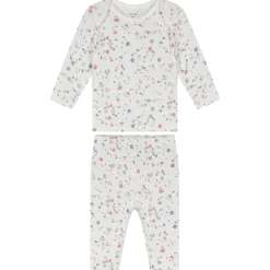 Prénatal baby pyjama bloem wit