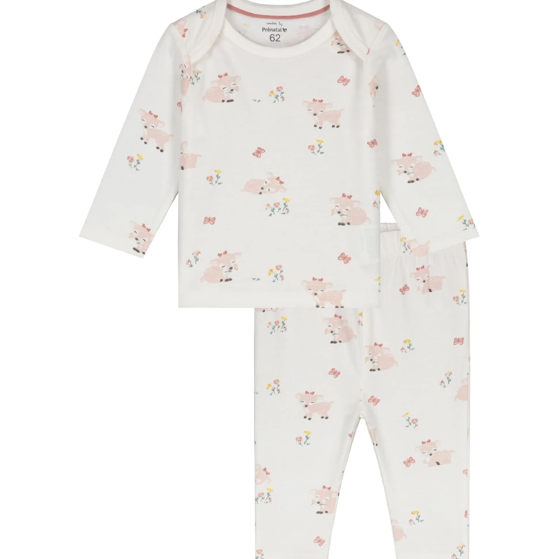 Prénatal baby pyjama hert wit
