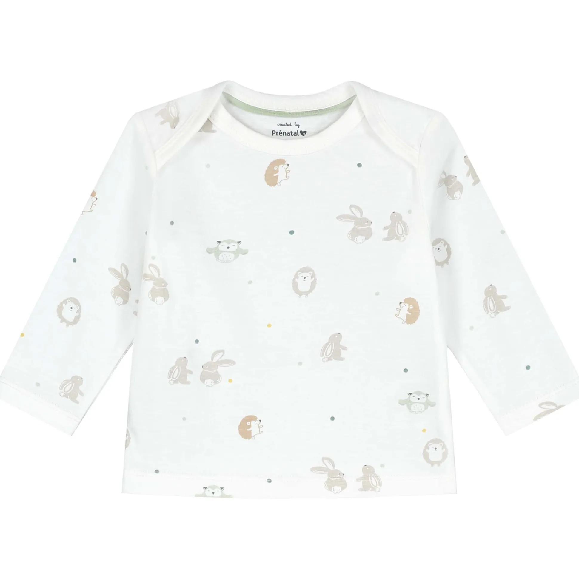 Prénatal baby pyjama Kleine Vriendjes wit