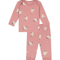 Prénatal baby pyjama pinquin roze