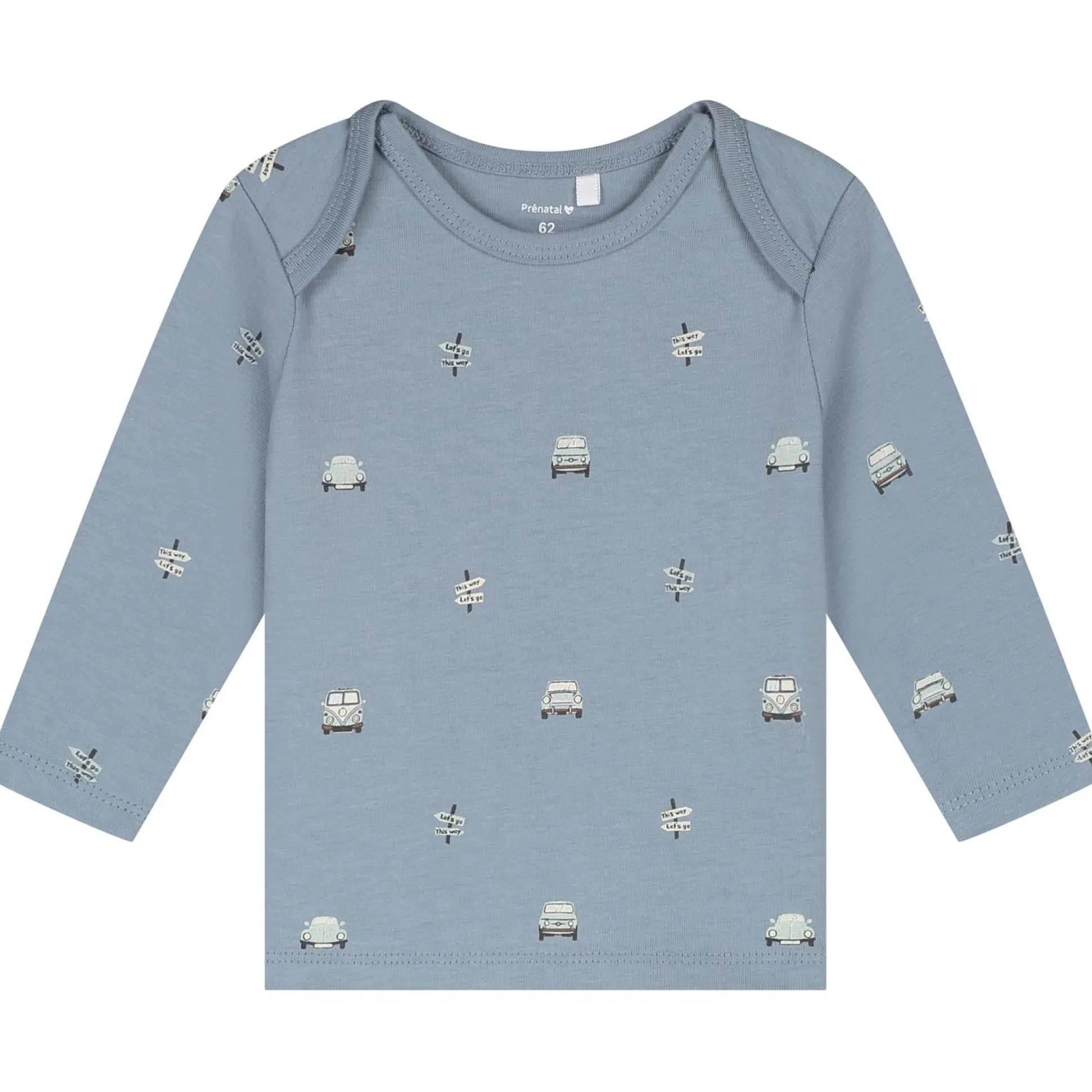 Prénatal baby pyjama retro auto blauw