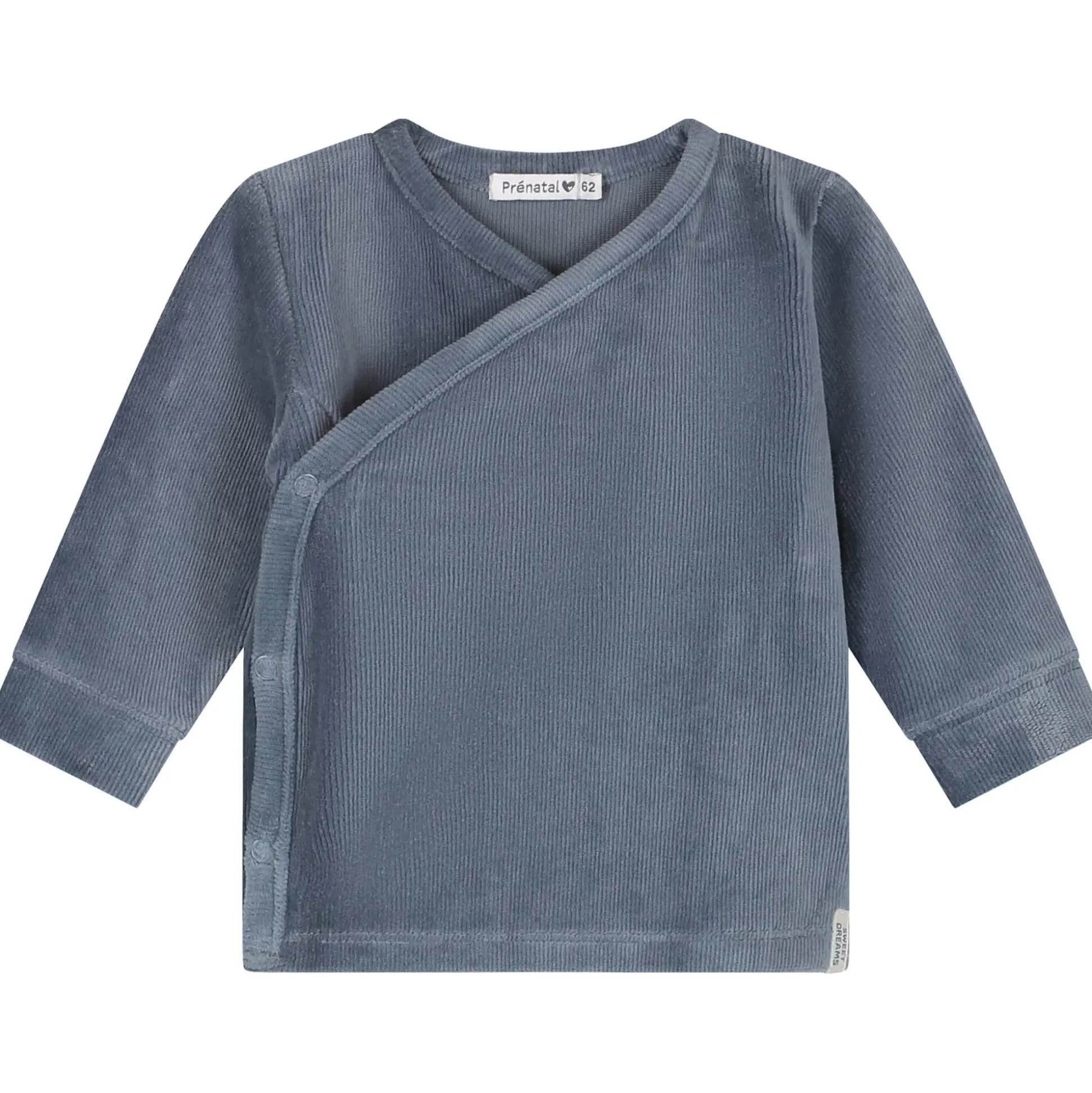 Prénatal baby pyjama rib velour blauw