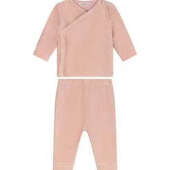 Prénatal baby pyjama rib velour roze