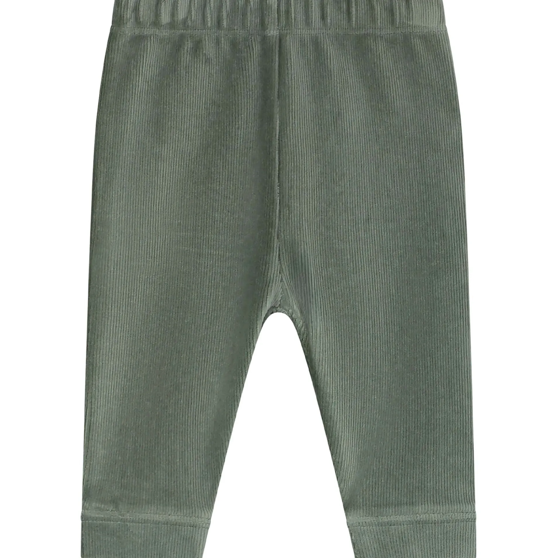 Prénatal baby pyjama rib velour groen