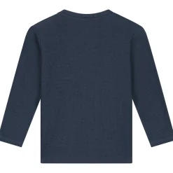 Prénatal baby shirt 2 stuks lange mouwen strepen blauw