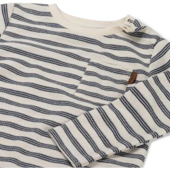 Prénatal baby shirt 2 stuks lange mouwen strepen blauw