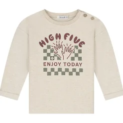 Prénatal baby shirt lange mouwen printopdruk beige