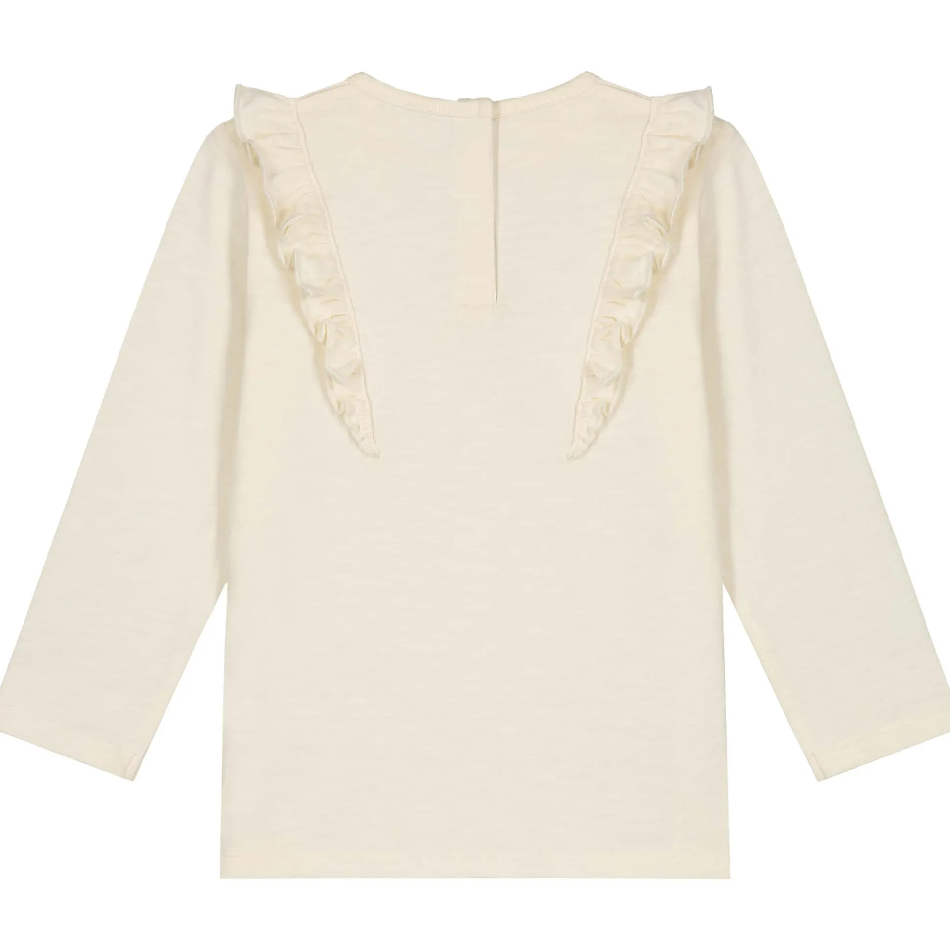 Prénatal baby shirt lange mouwen effen beige