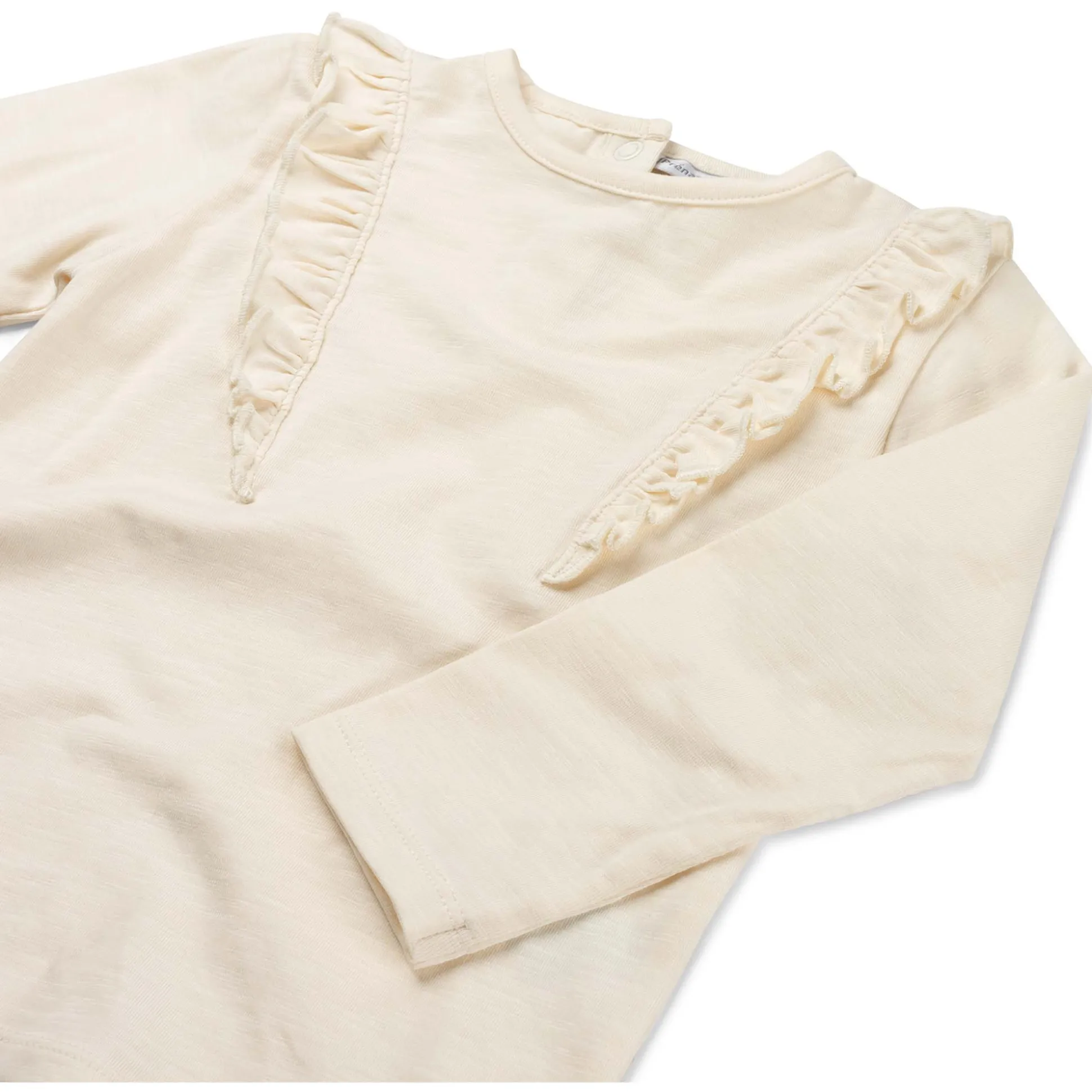 Prénatal baby shirt lange mouwen effen beige
