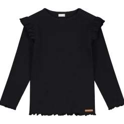 Prénatal baby shirt lange mouwen effen zwart