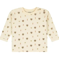 Prénatal baby shirt lange mouwen printopdruk beige