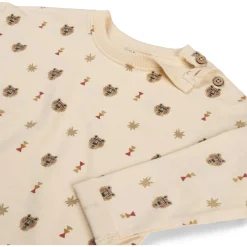 Prénatal baby shirt lange mouwen printopdruk beige