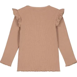 Prénatal baby shirt lange mouwen effen taupe