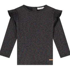 Prénatal baby shirt lange mouwen effen zwart